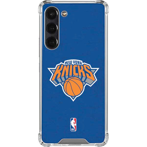 NBA New York Knicks Distressed Galaxy S23 FE Clear Case